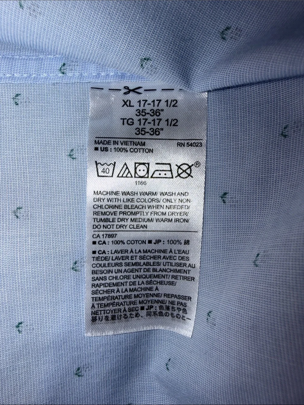 Banana Republic Light Blue Shirt with Micro Flower Print